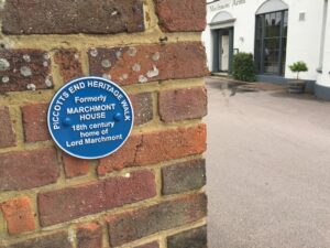 Heritage plaque at the Marchmont Arms