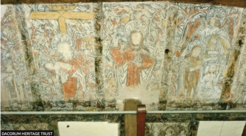 medieval wall paintings at piccotts end
